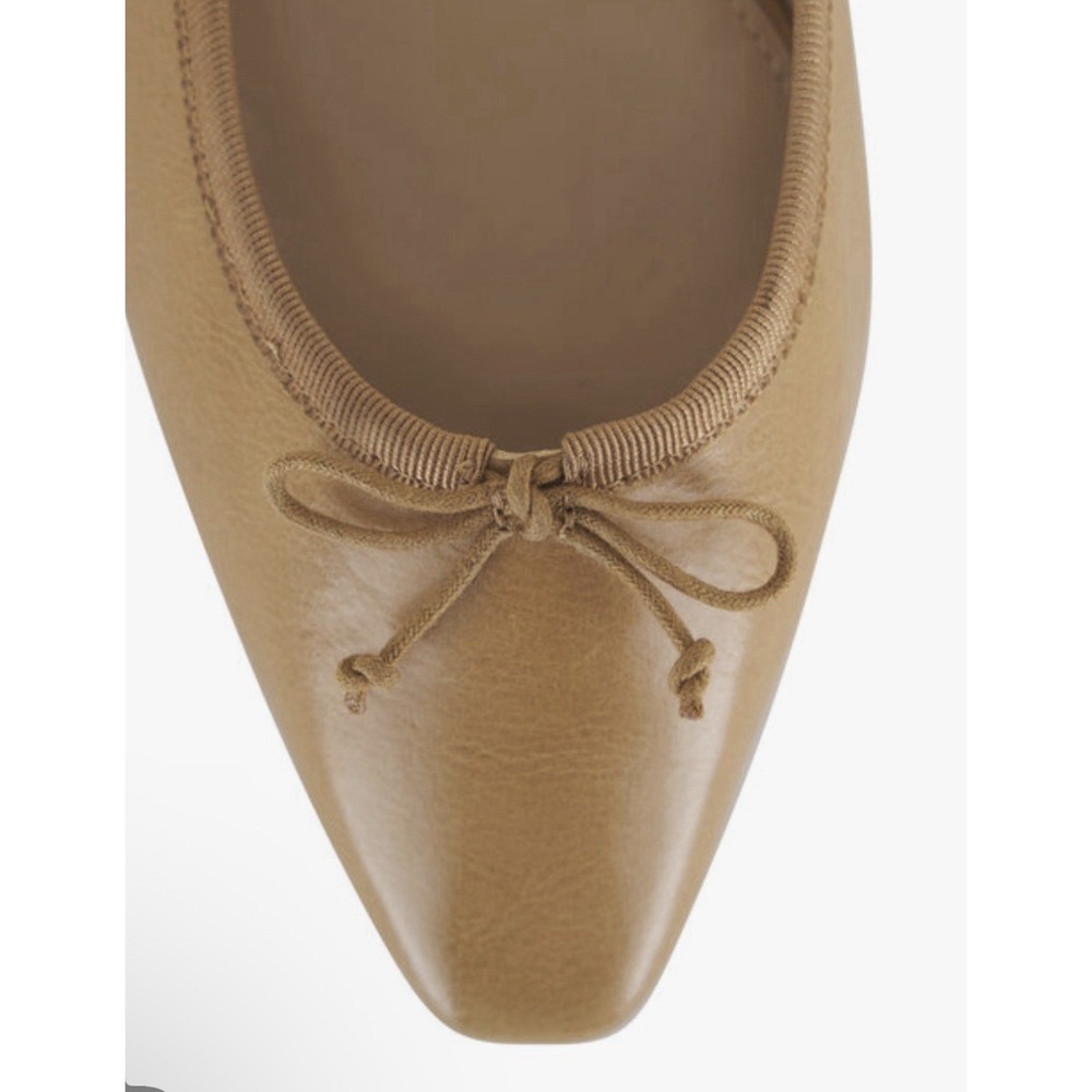 VERONICA BEARD Catherine Natural Leather Ballet Flat Womens 9 Medium Minimalist - Picture 5 of 12